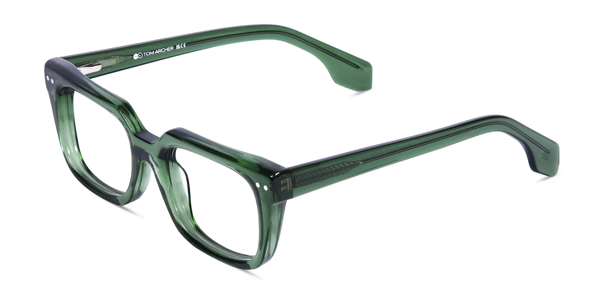 Green Square Glasses Frames