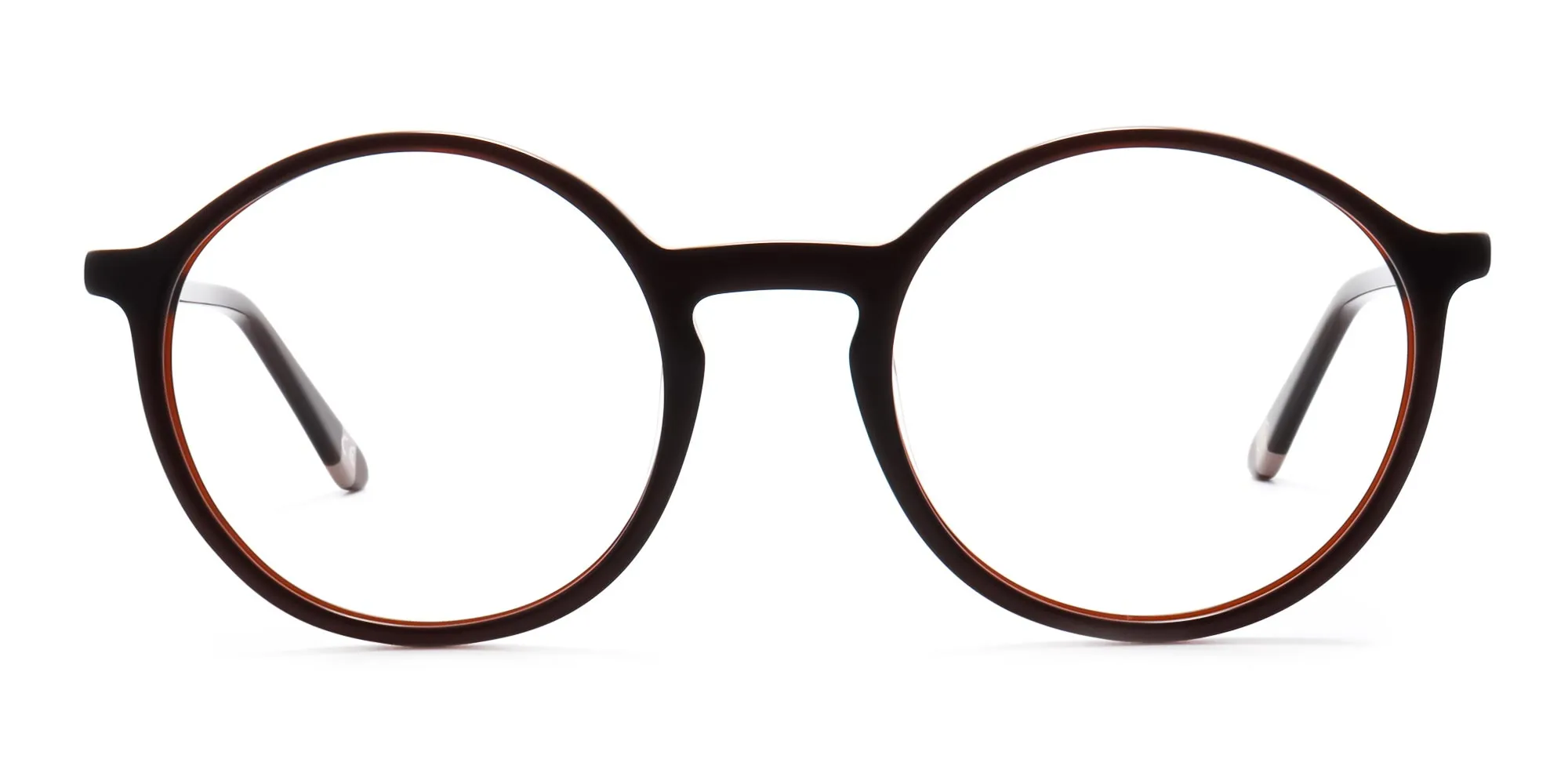 brown circle glasses