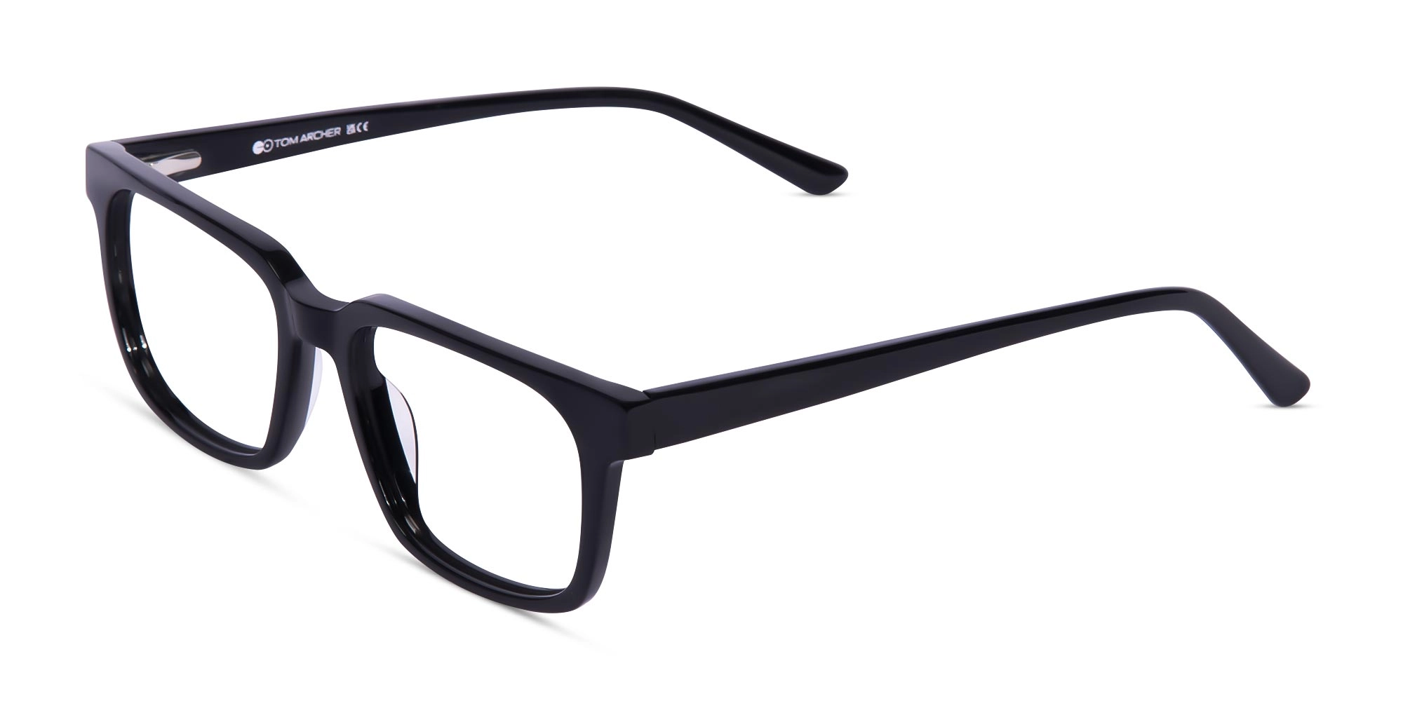 black fullrim square glasses