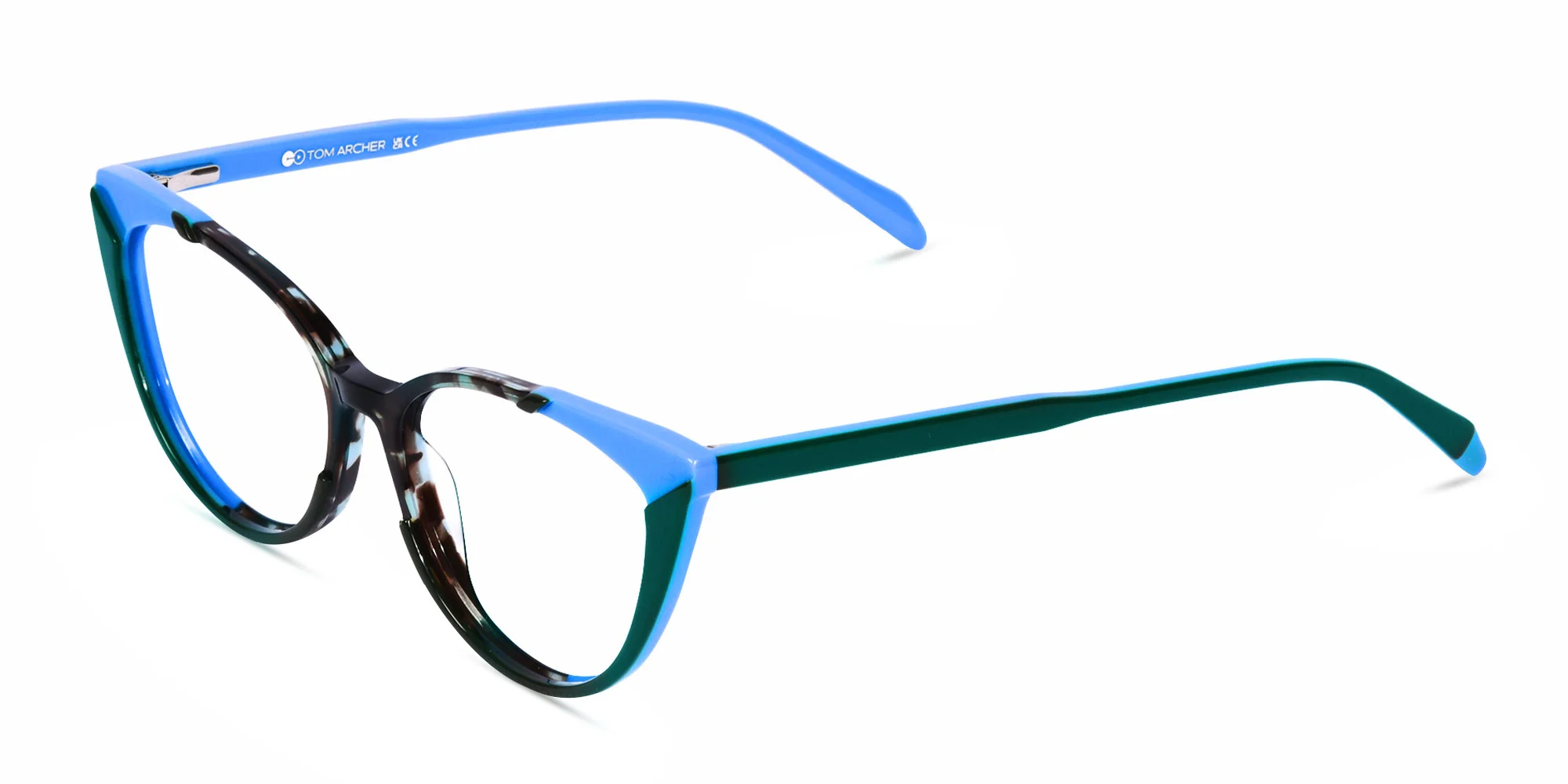 Green Cat Eye Glasses-1