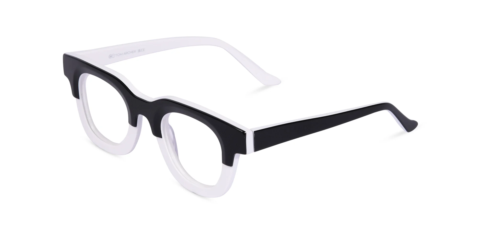 White Dual Tone Glasses