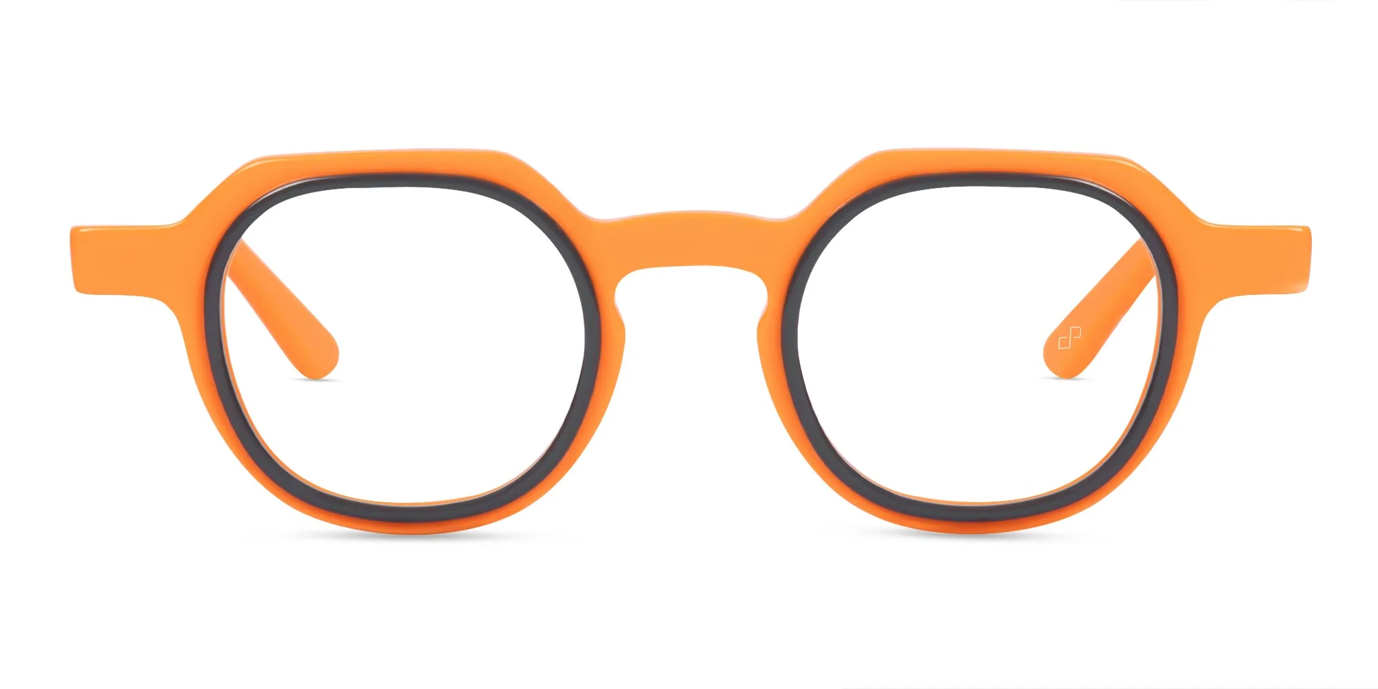 orange reading glasses