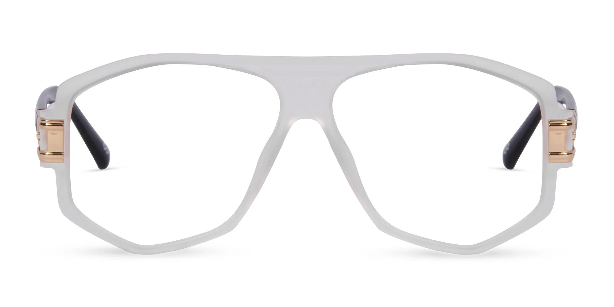 Matte Web Gray Geometric Glasses