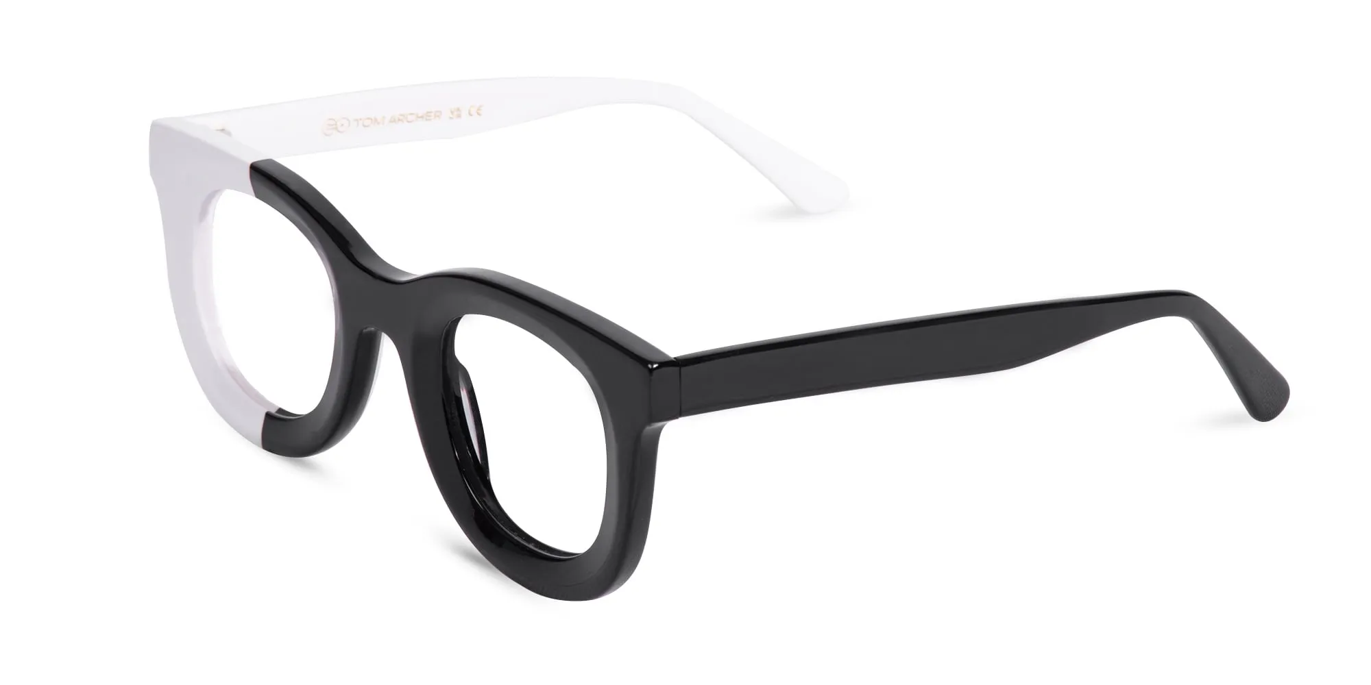Black And White Eyeglasses