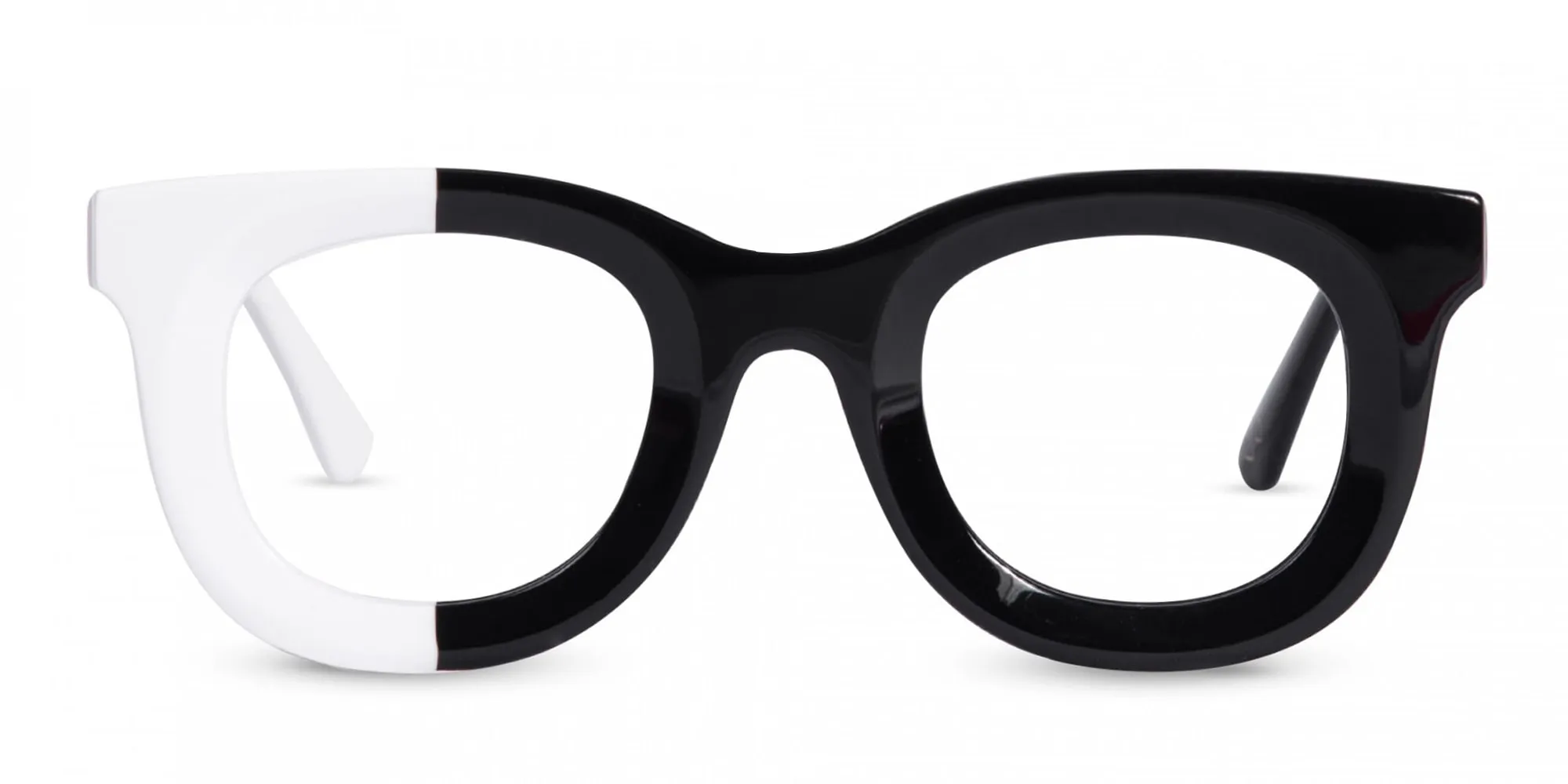 Black And White Eyeglasses