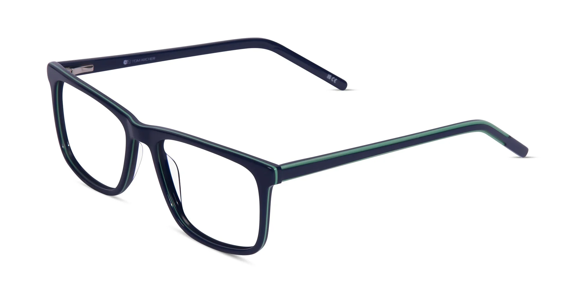 Navy Blue Rectangular Glasses-1