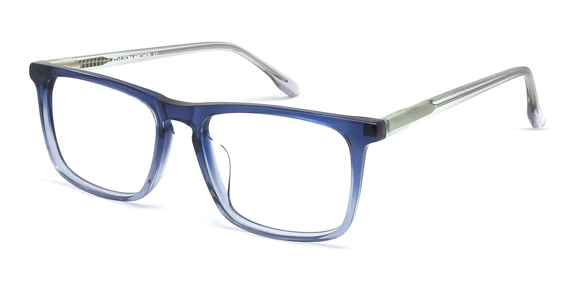 blue rectangle eyeglasses-2