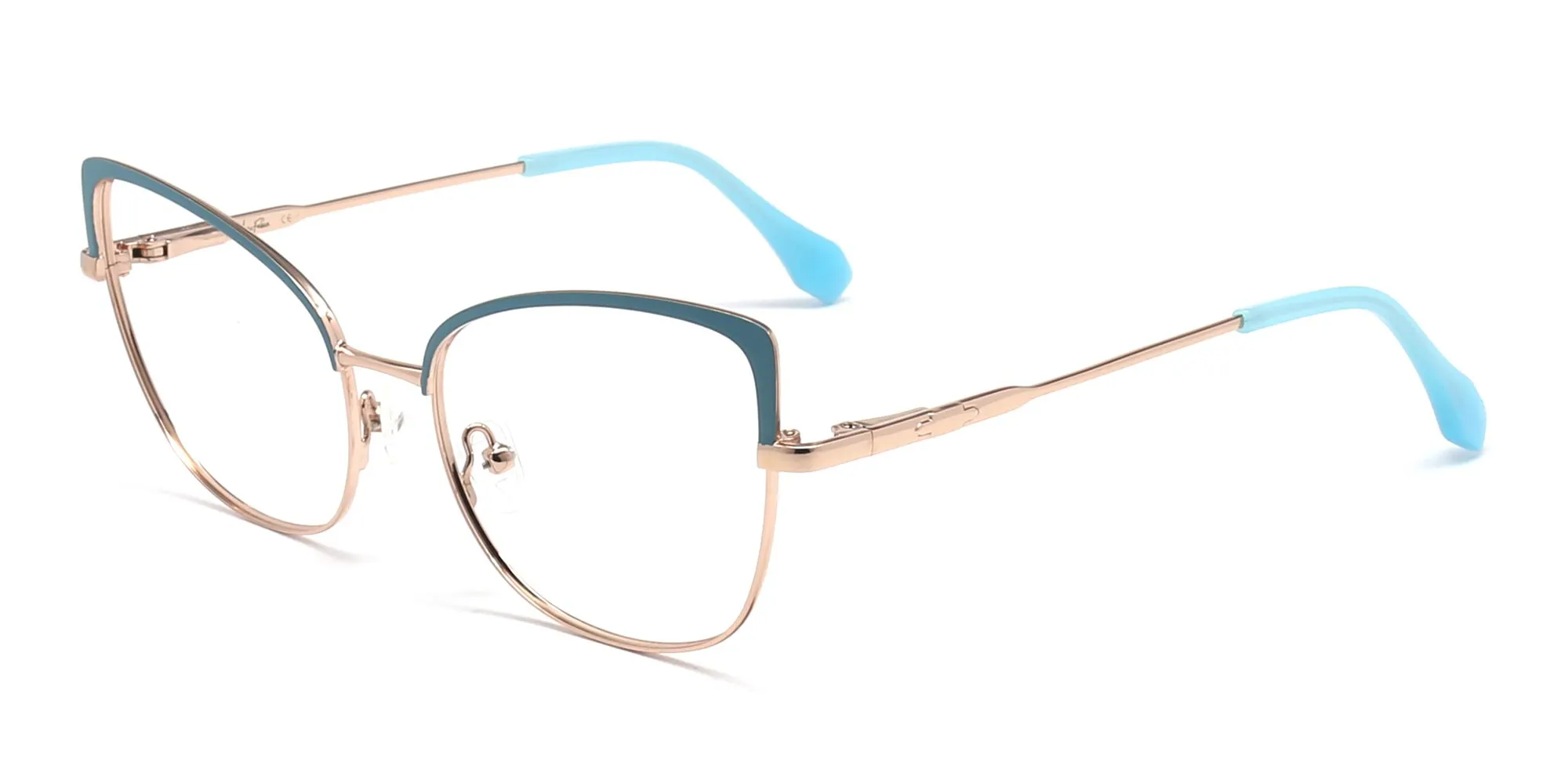 rose gold cat eye glasses-2