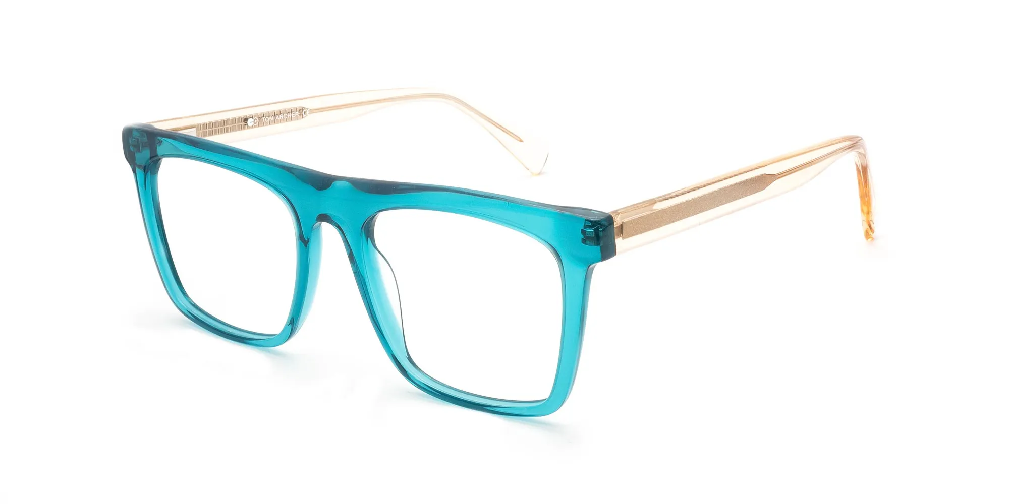 Blue Rectangular Glasses