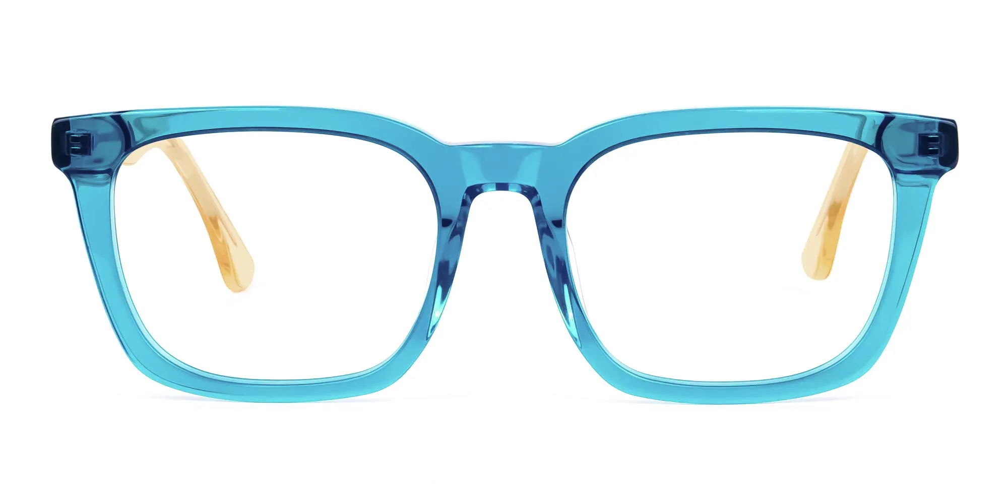 Crystal Sky Blue Wayfarer Glasses