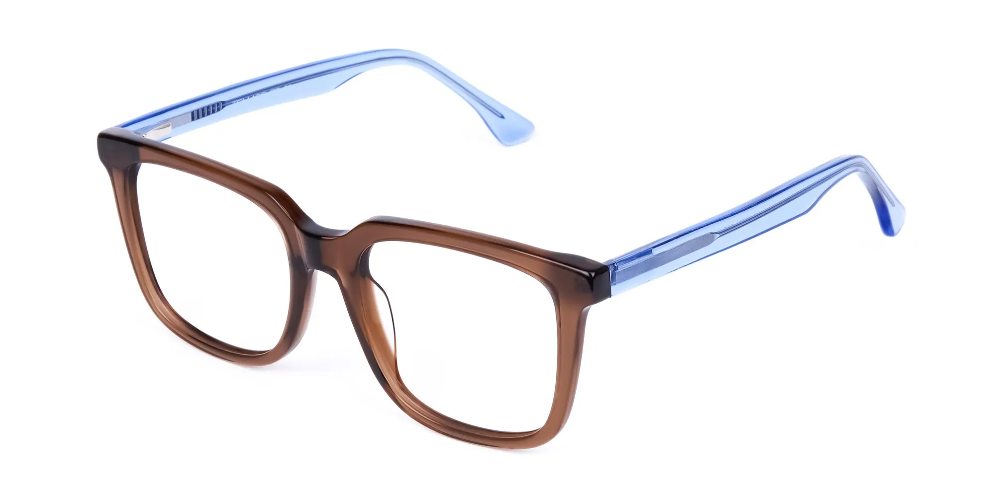 Crystal Brown Square Glasses-2