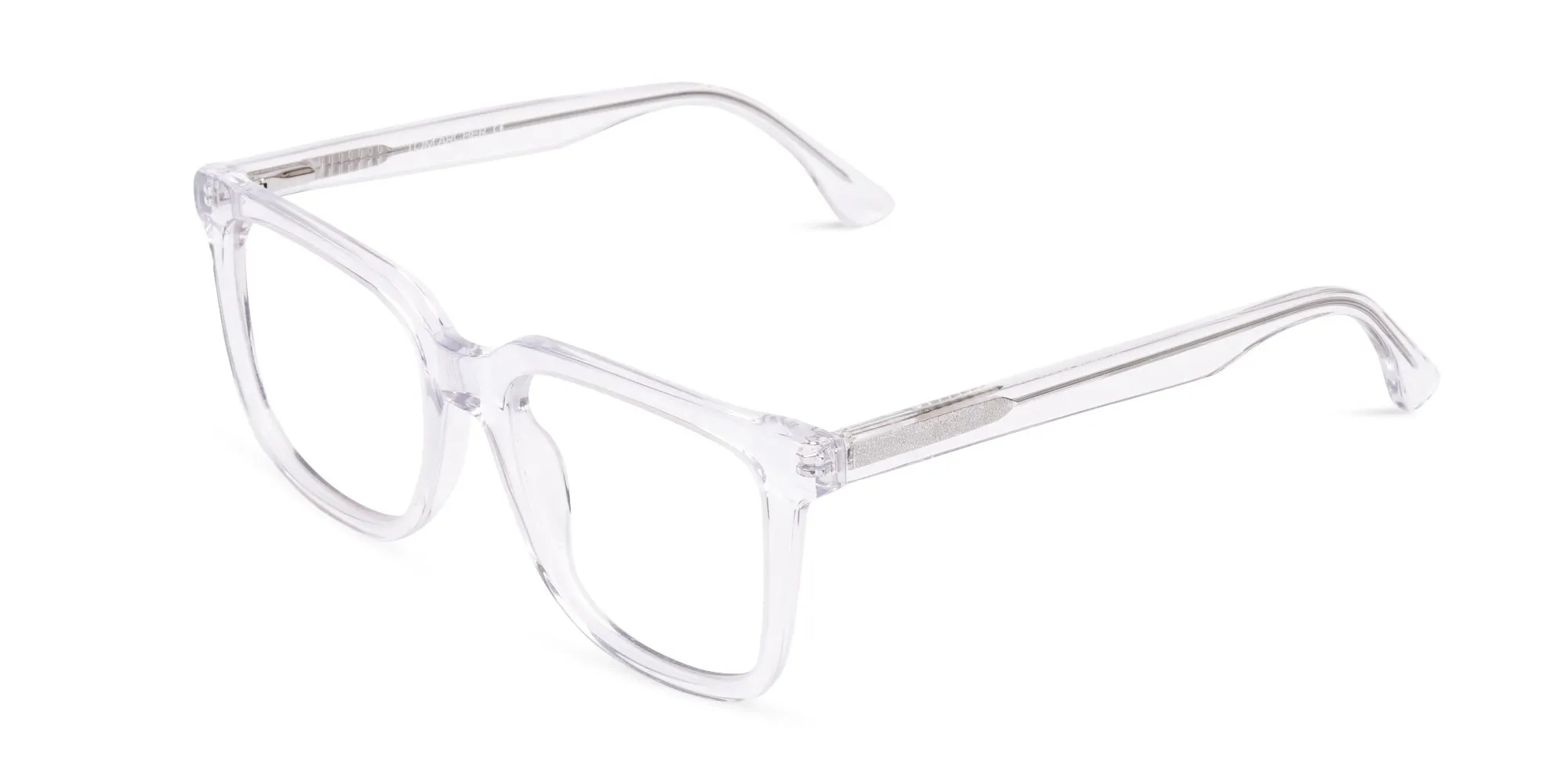 Full Rim Crystal Clear Square Eyeglasses-2