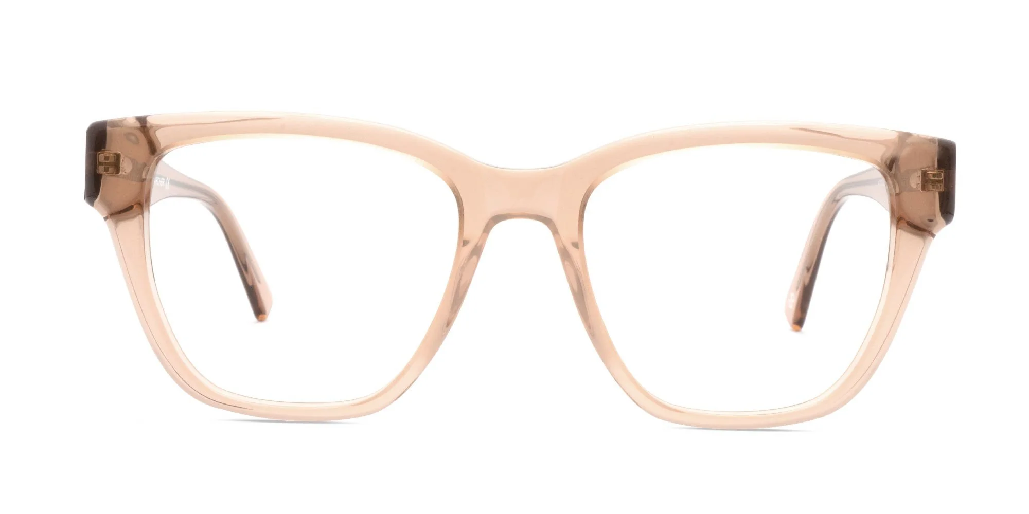 Crystal Brown Square Eyeglasses