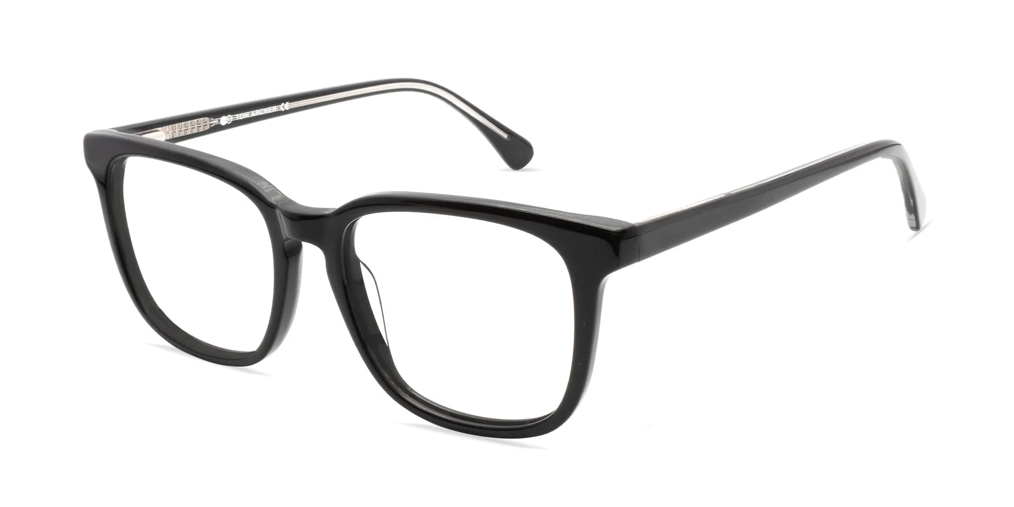 Black Square Frame Glasses-2