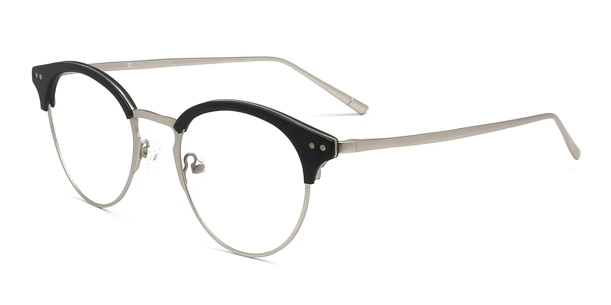 Round Horn Rimmed Glasses-2