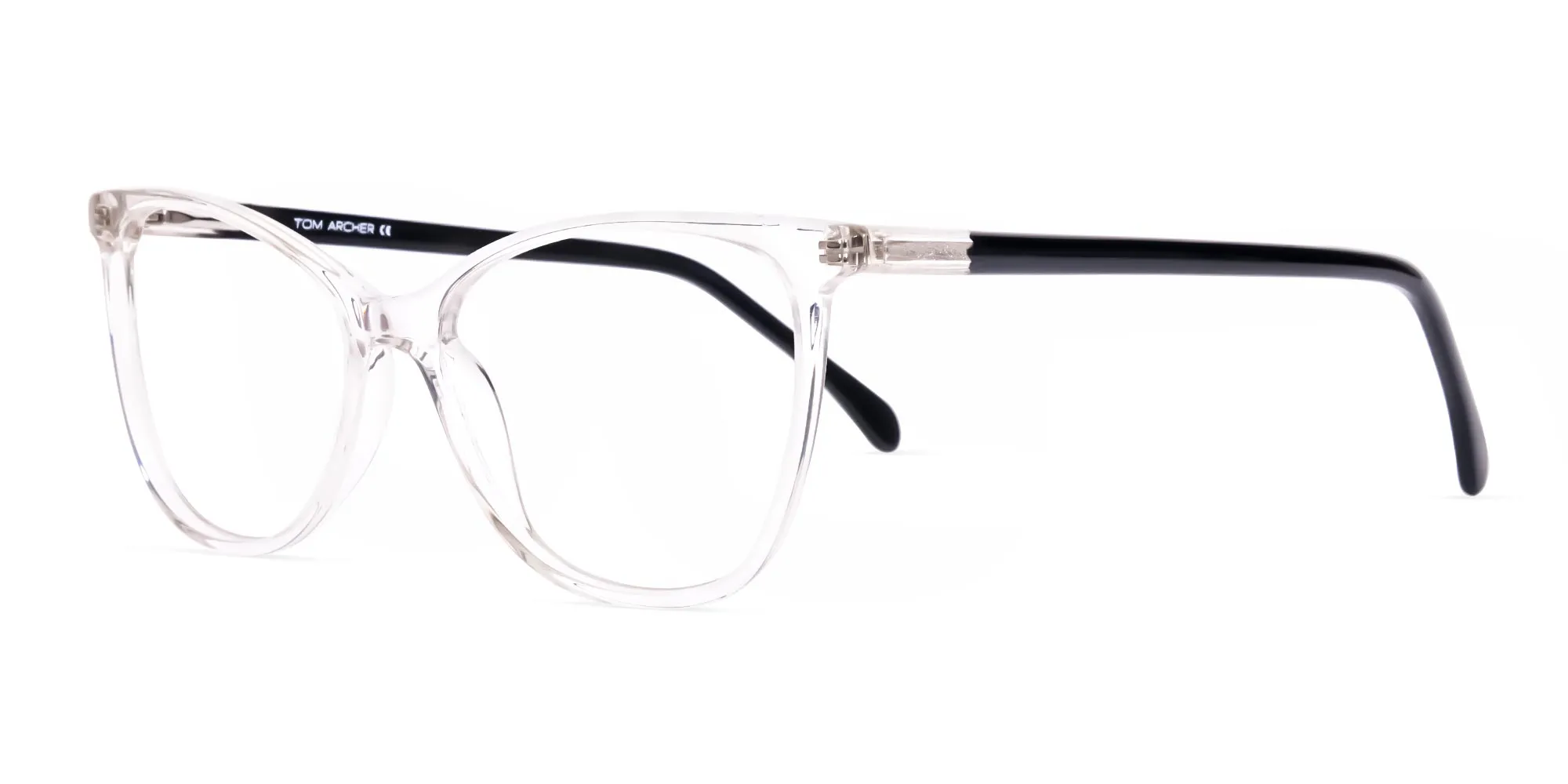 Crystal Clear Transparent Cat eye Glasses Frames