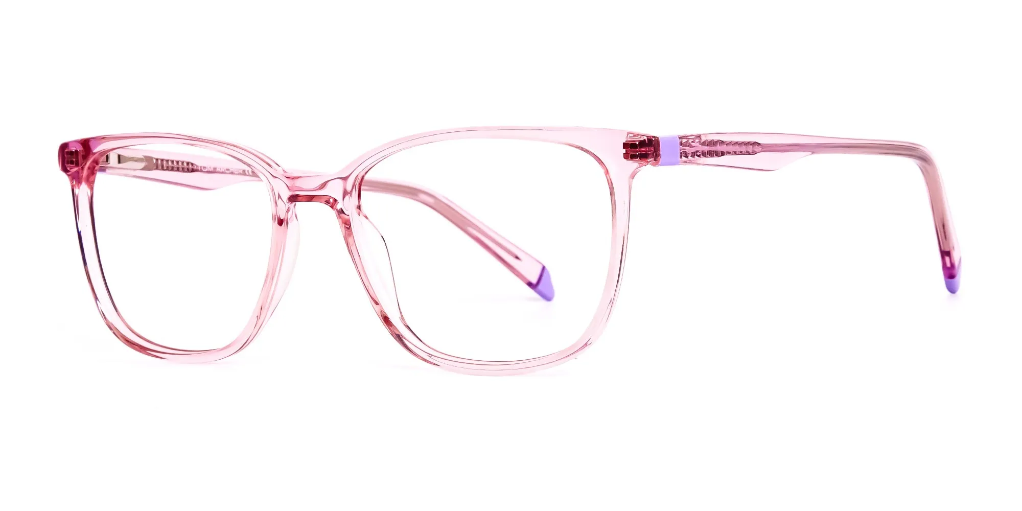 Crystal pink Square and Rectangular Glasses Frames -2