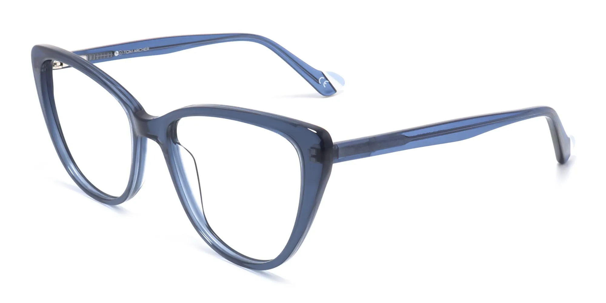 clear cateye glasses frames-2