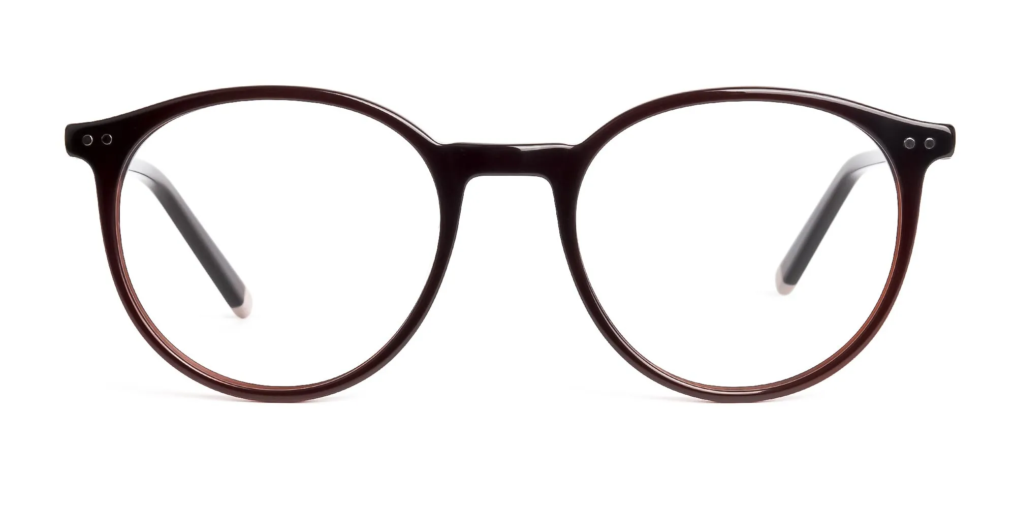 dark brown round glasses frames-2