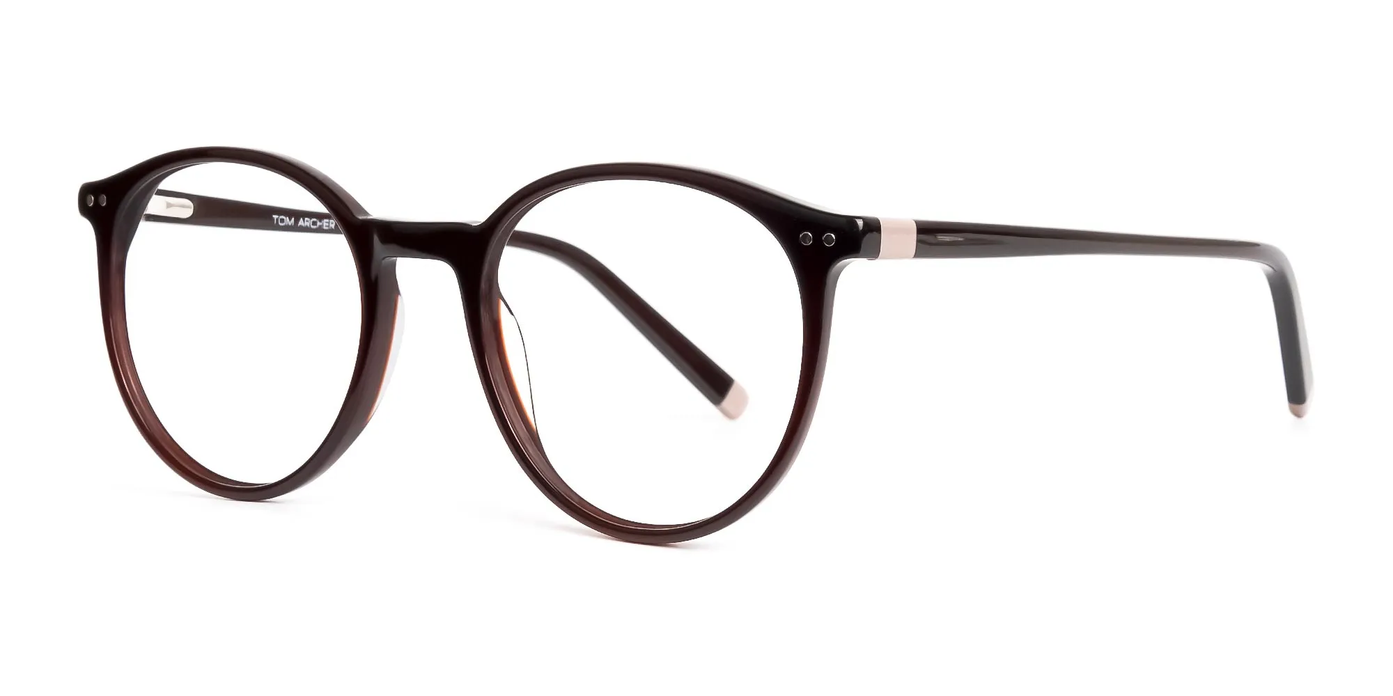 dark brown round glasses frames-2