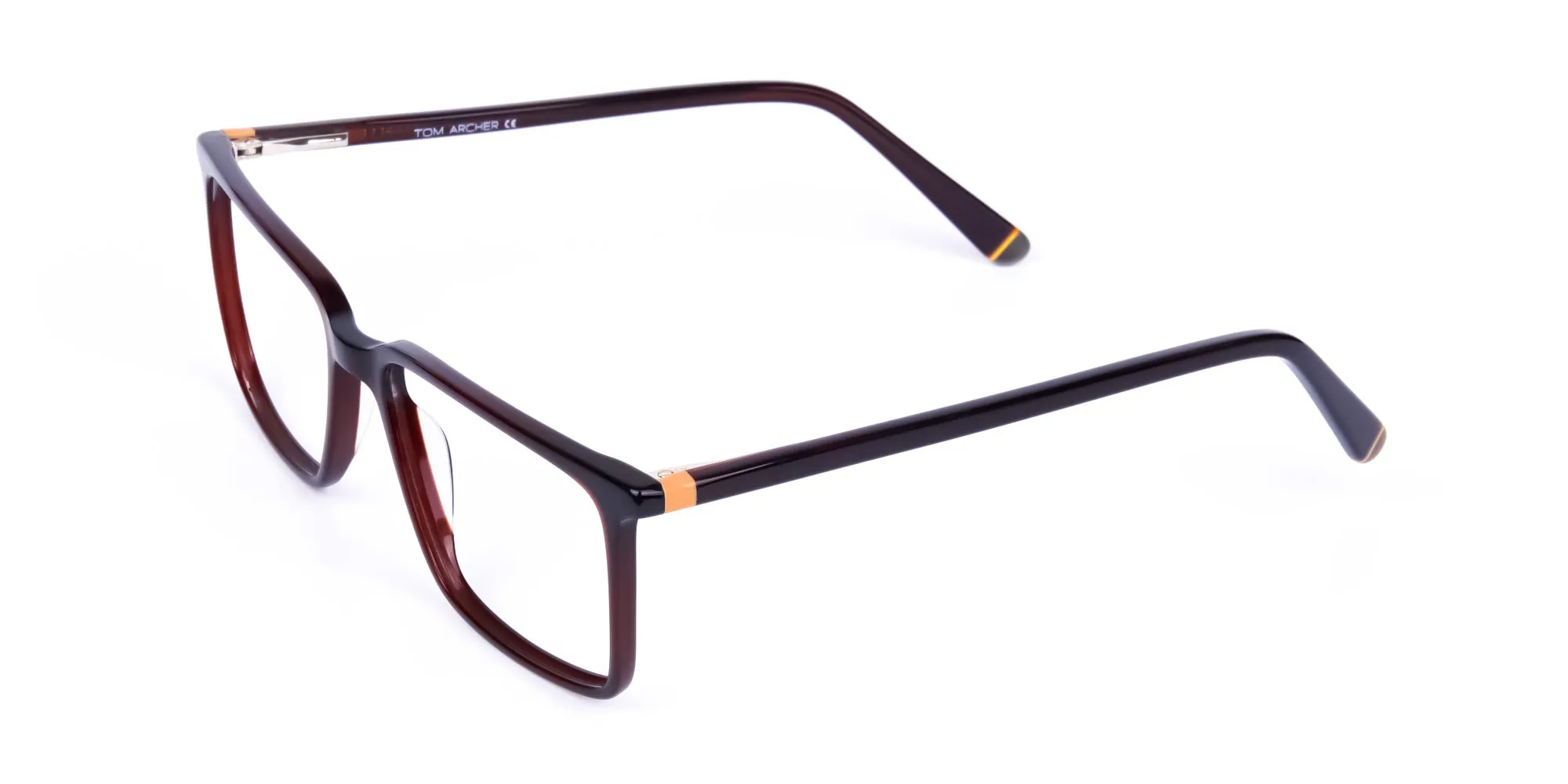 Dark Brown Fully Rimmed Rectangular Glasses-2