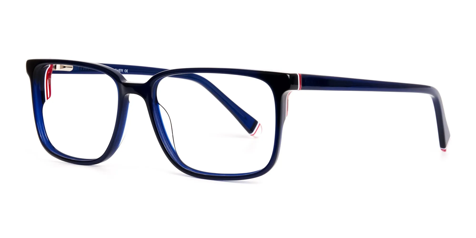 blue thick design rectangular glasses frames-1