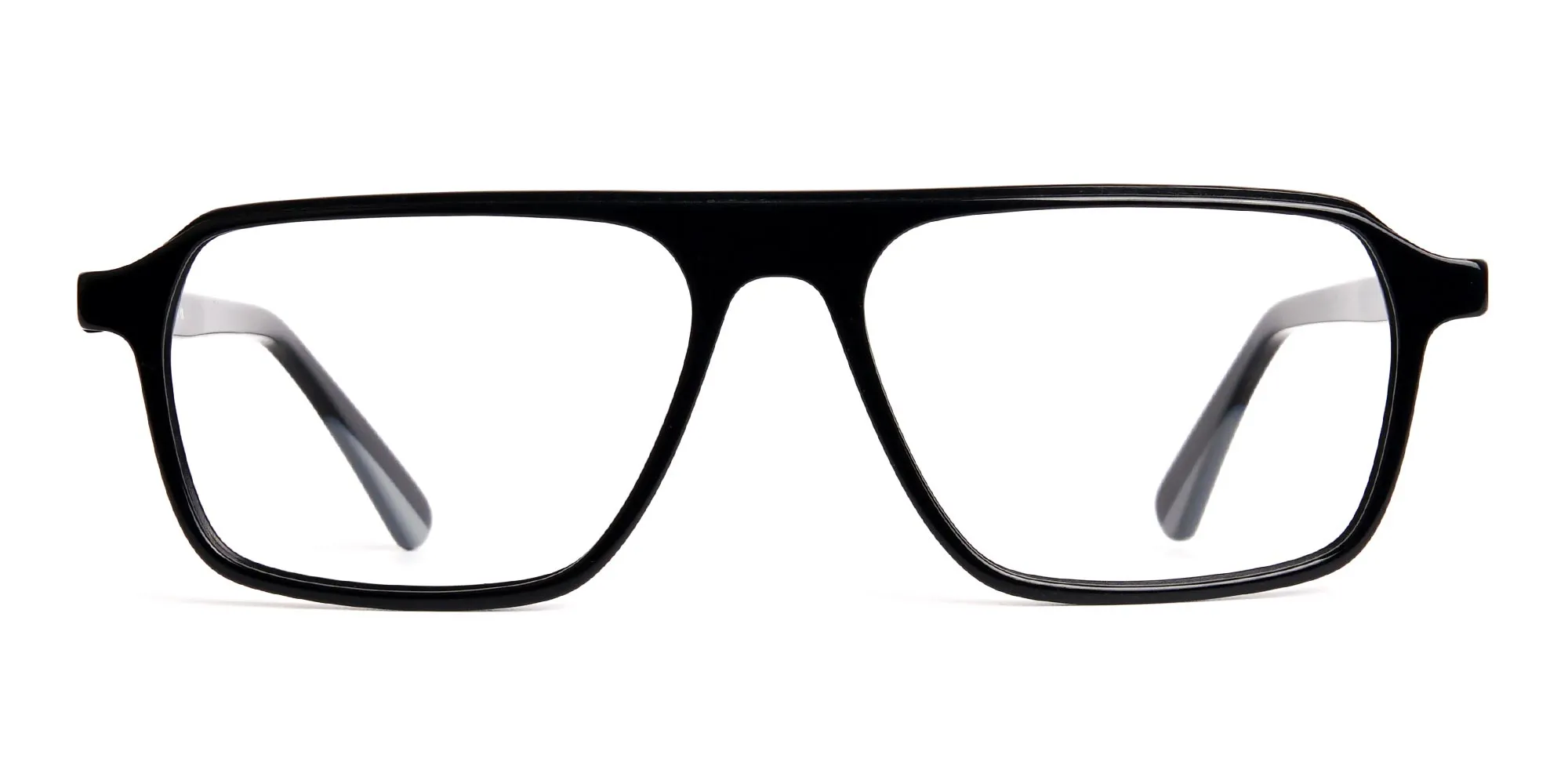 Dark Black Rectangular Full Rim Glasses frames-2