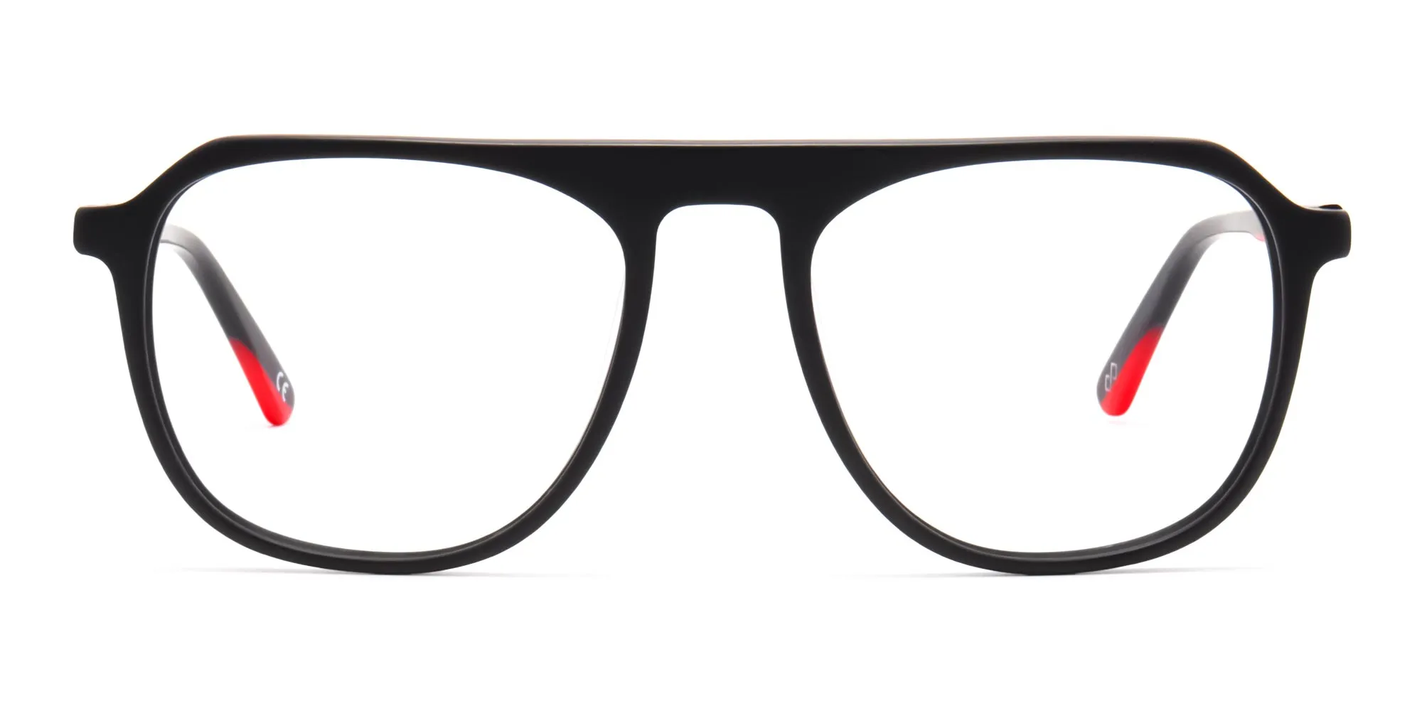 matte black aviator eyeglasses