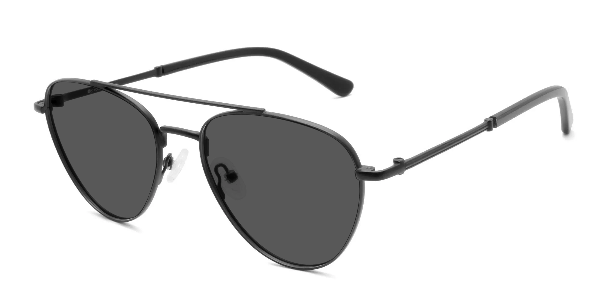 Grey Tint Pilot Sunglasses-1