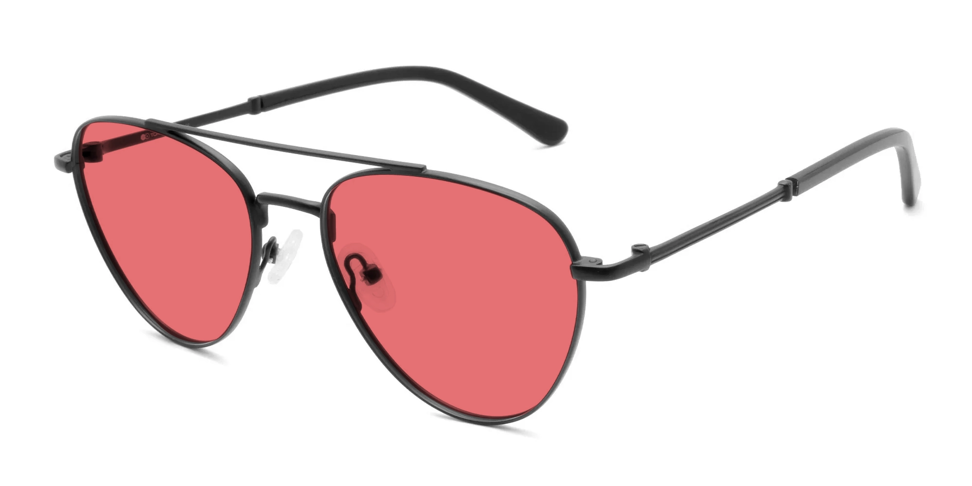 Red Pilot Sunglasses