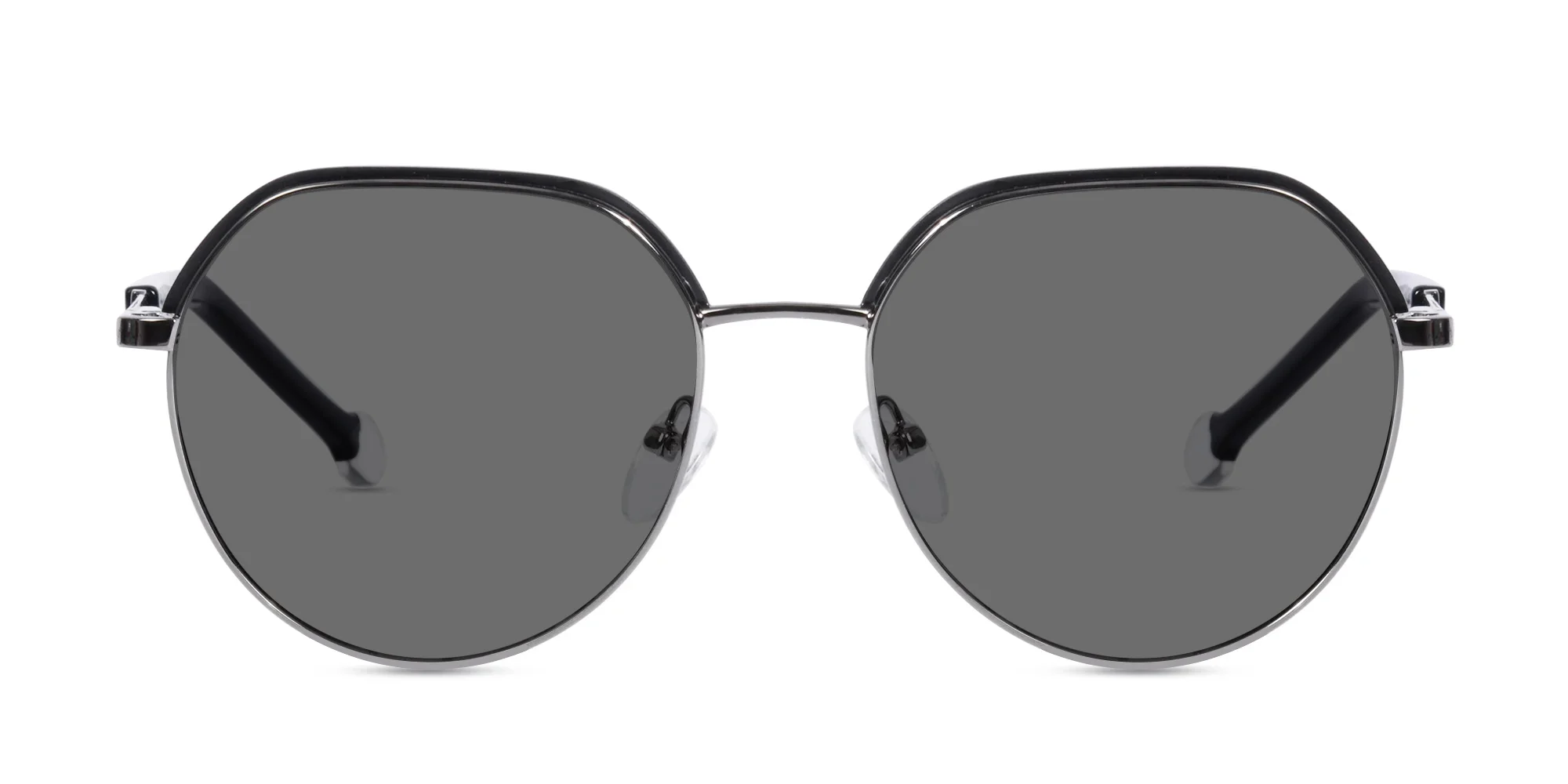 Geometric Grey Tint Sunglasses-1