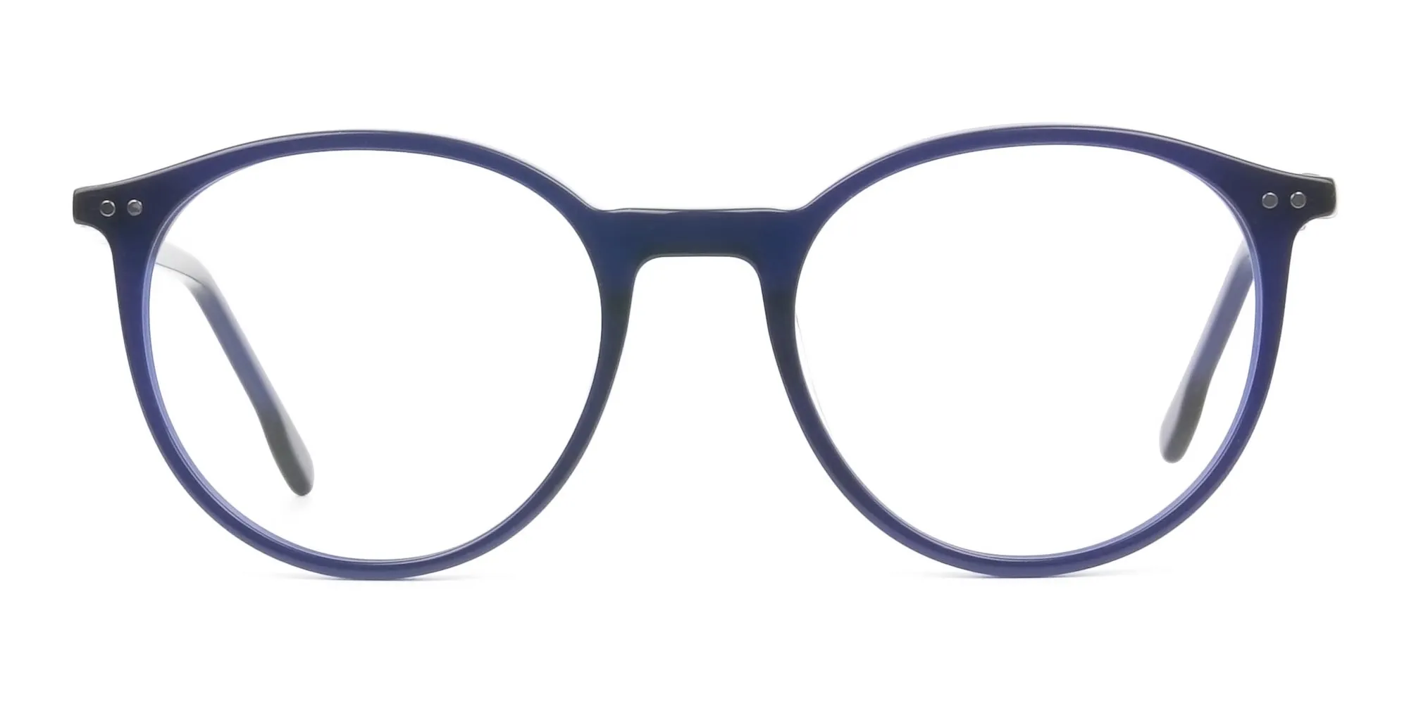 Designer Navy Blue Acetate Eyeglasses - 2