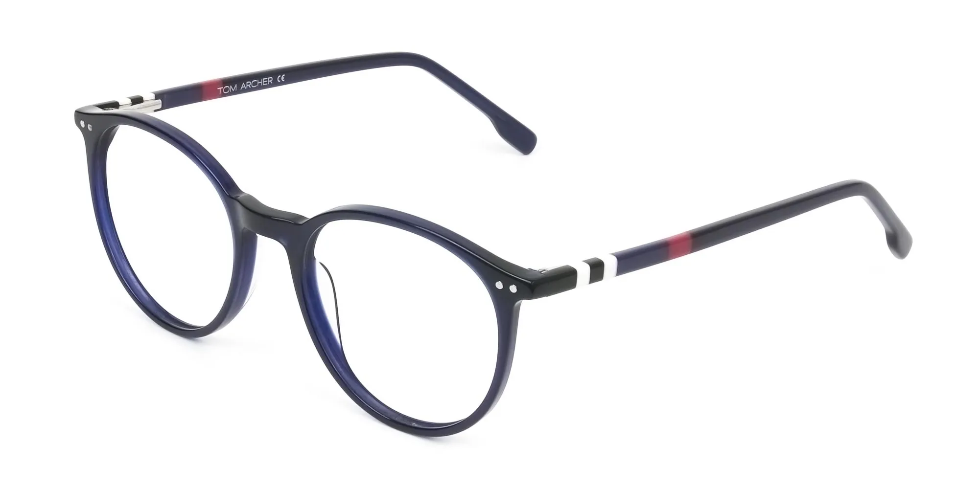 Designer Navy Blue Acetate Eyeglasses - 2