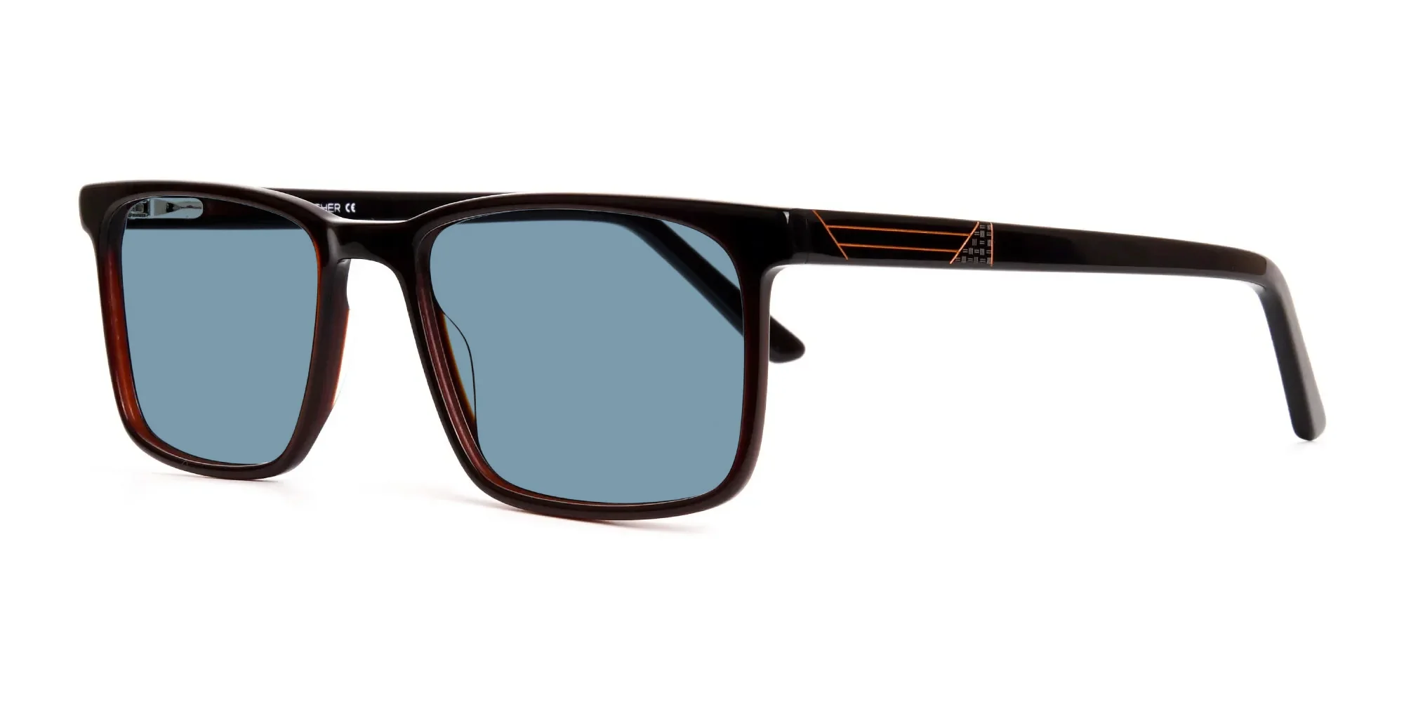 Blue Rectangular Sunglasses-1