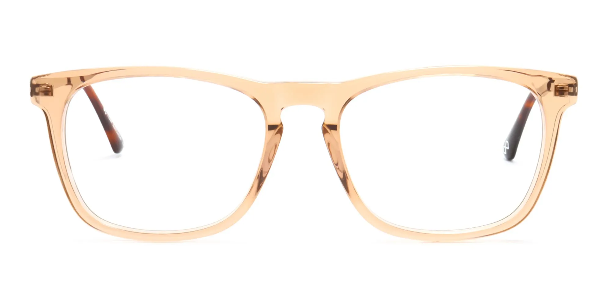 clear brown glasses frames