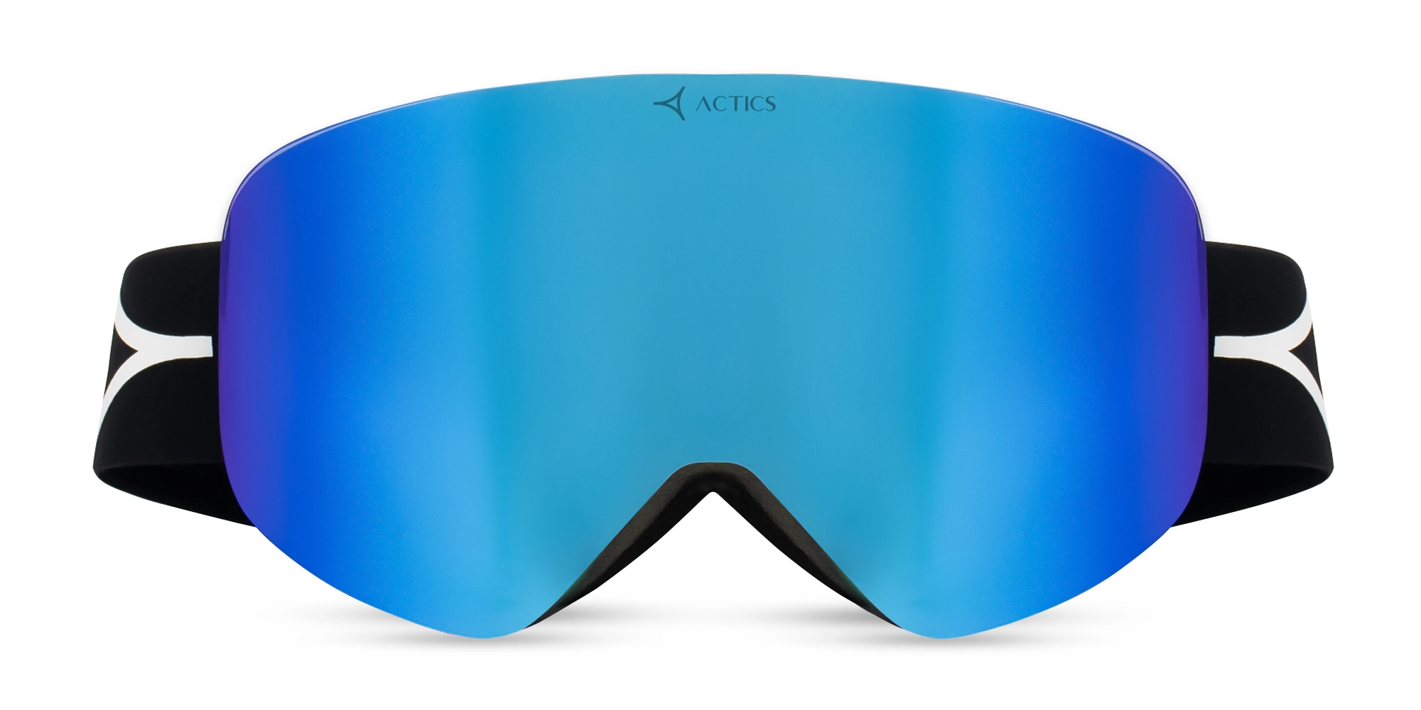 Black TPU Ski Goggles With Revo Lenses  