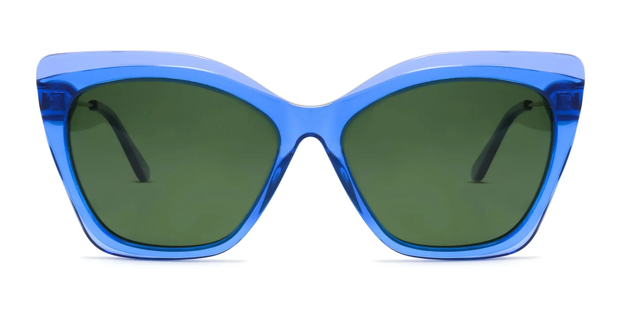Cat Eye Blue Sunglasses