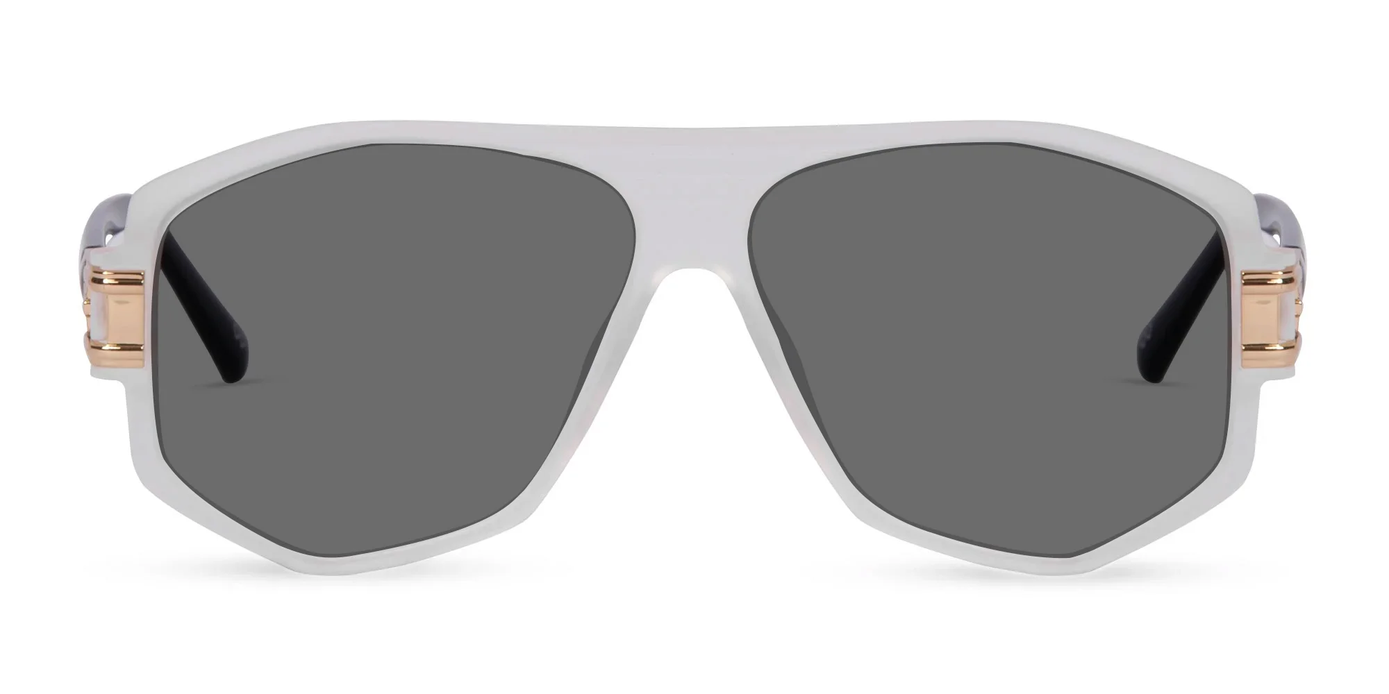 Oversized Flat Top Square Sunglasses-1