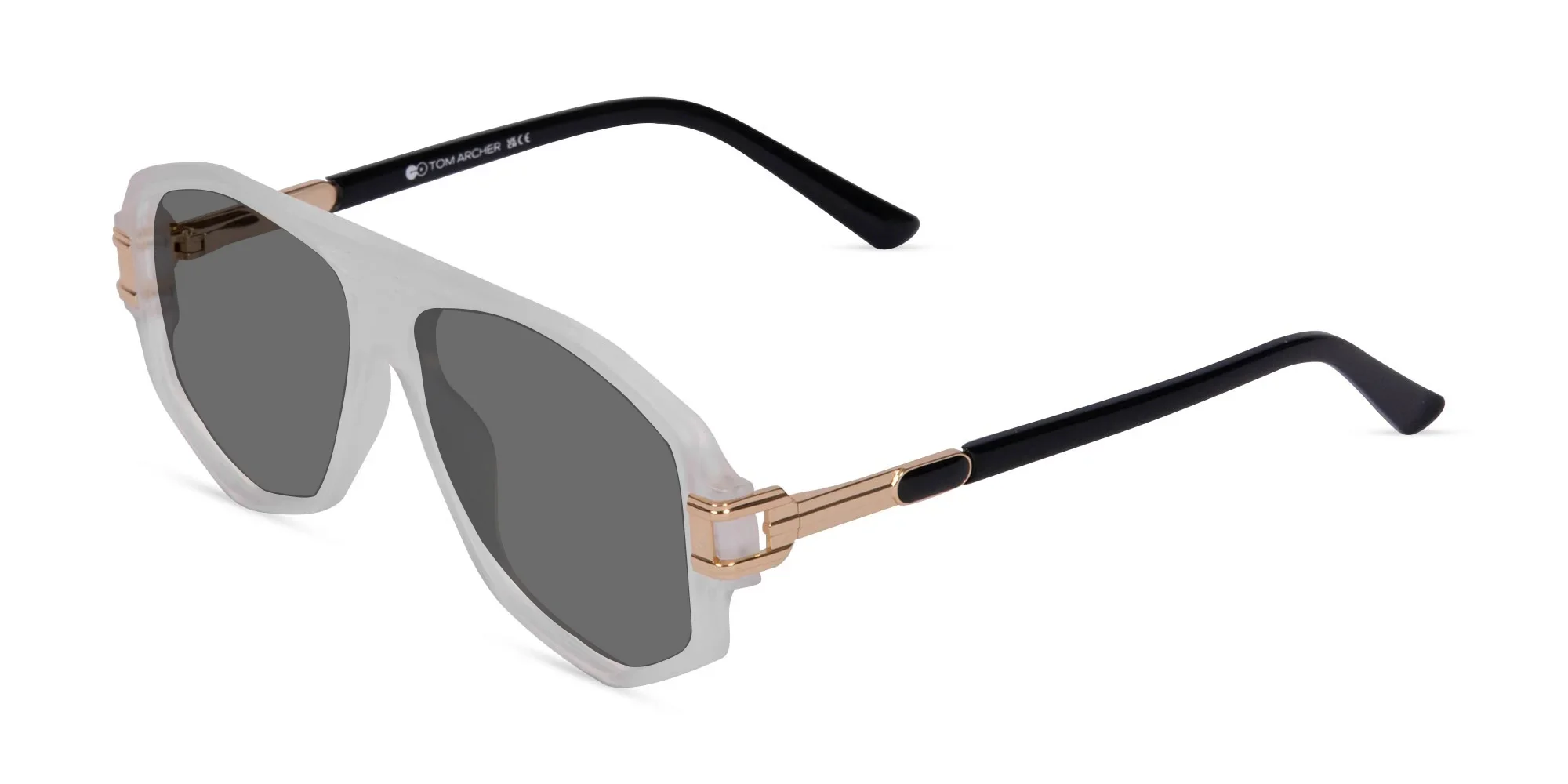Oversized Flat Top Square Sunglasses-1