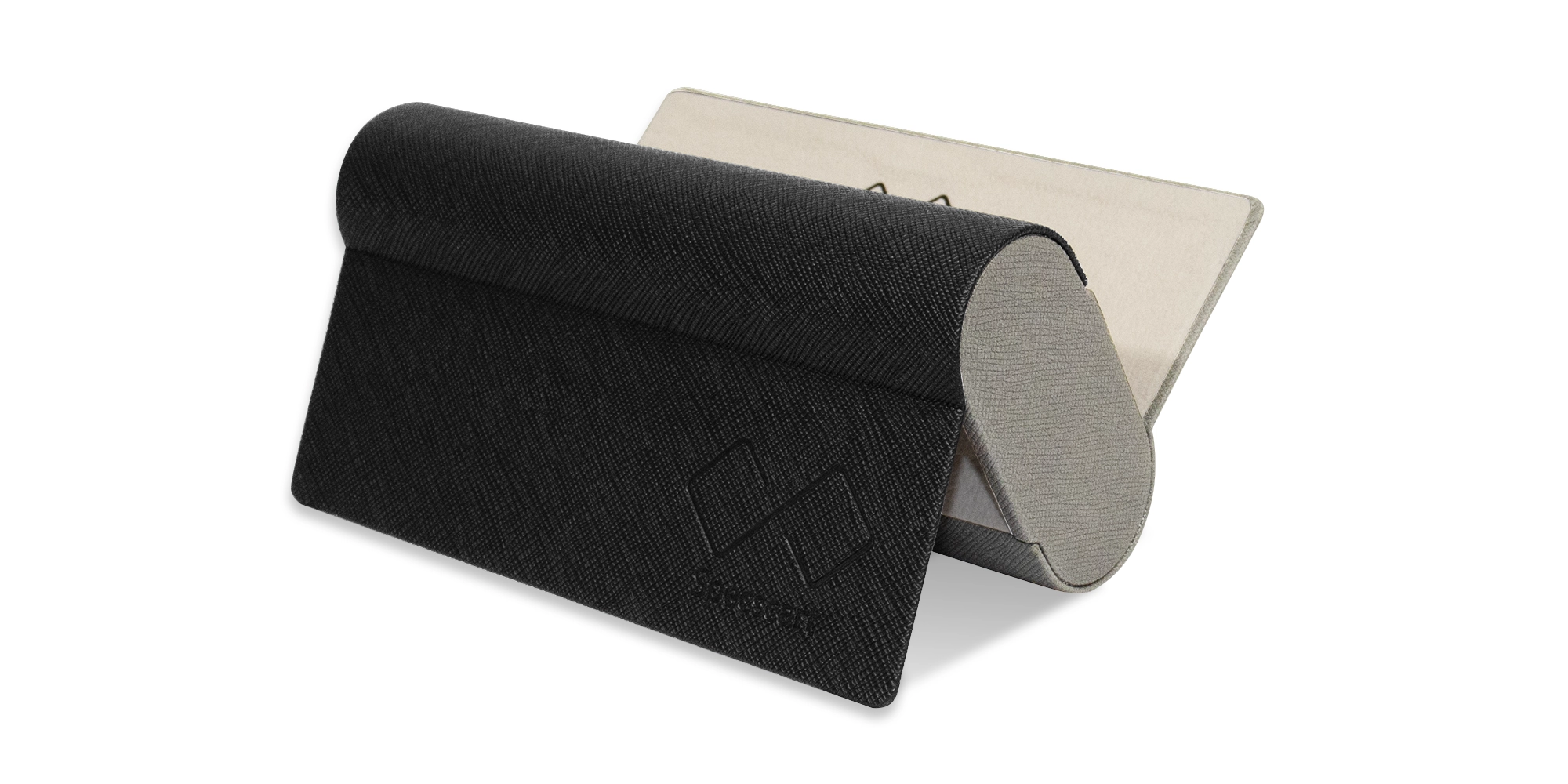 Grey & Black Vegan Leather Duo Case