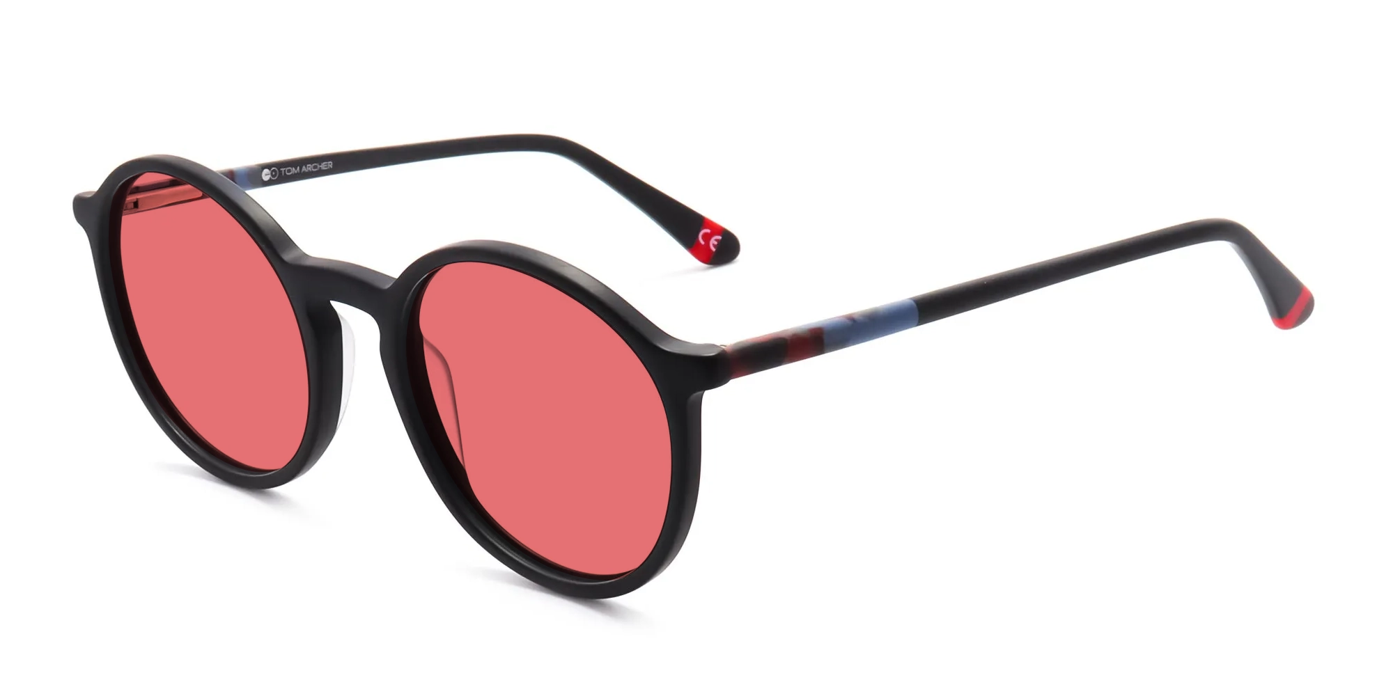 Red Circle Sunglasses-1