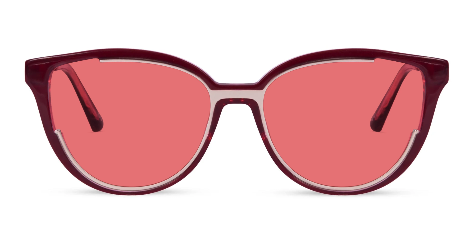 Red Cat Eye Acetate Sunglasses