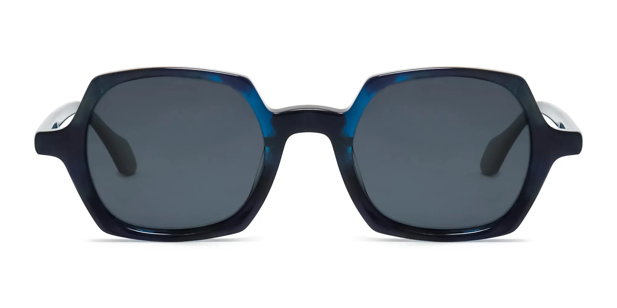 mid night blue geometric sunglasses-2