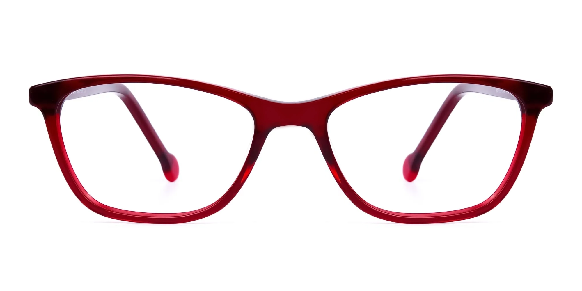 Cherry Red Full Rim Cat Eye Glasses