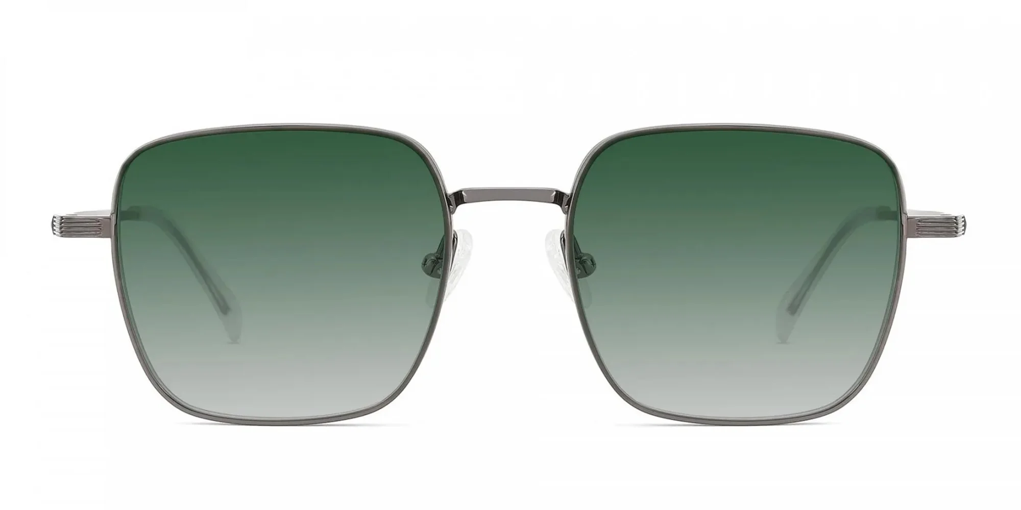 Square Green Tinted Sunglasses-1