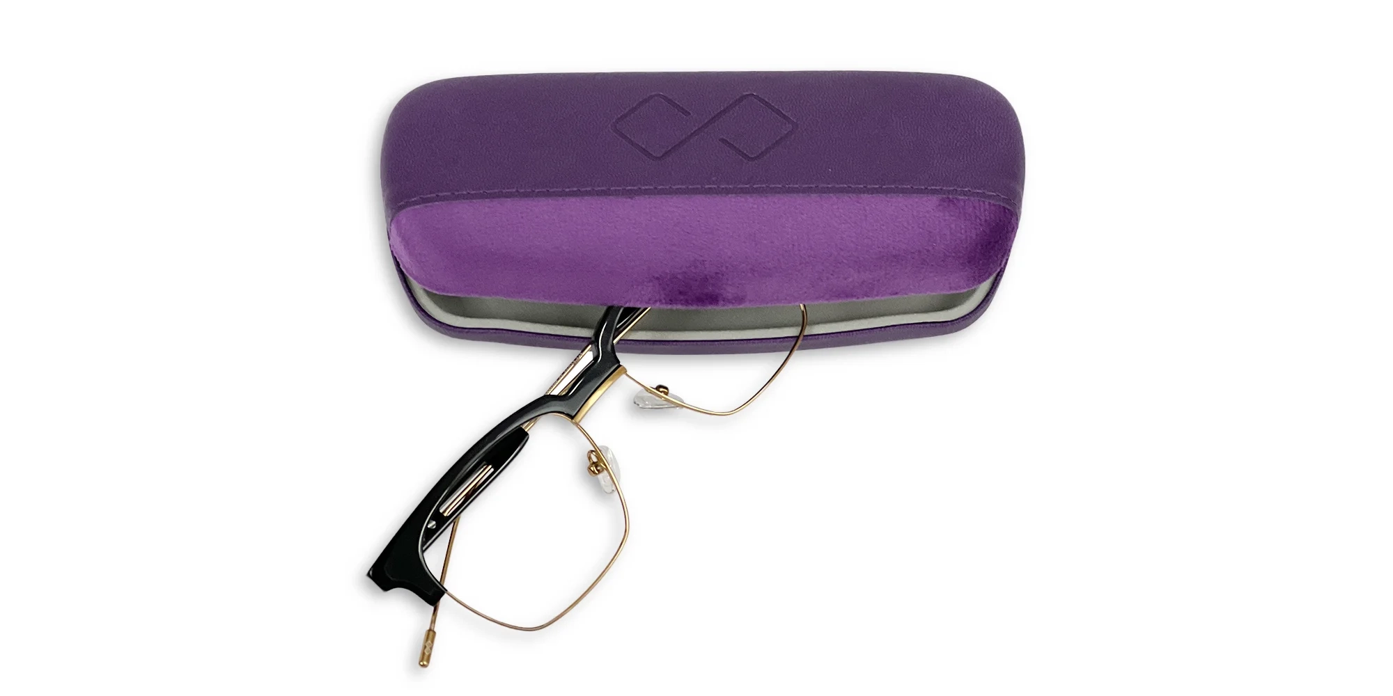 Purple Hard Case Eyeglass Case