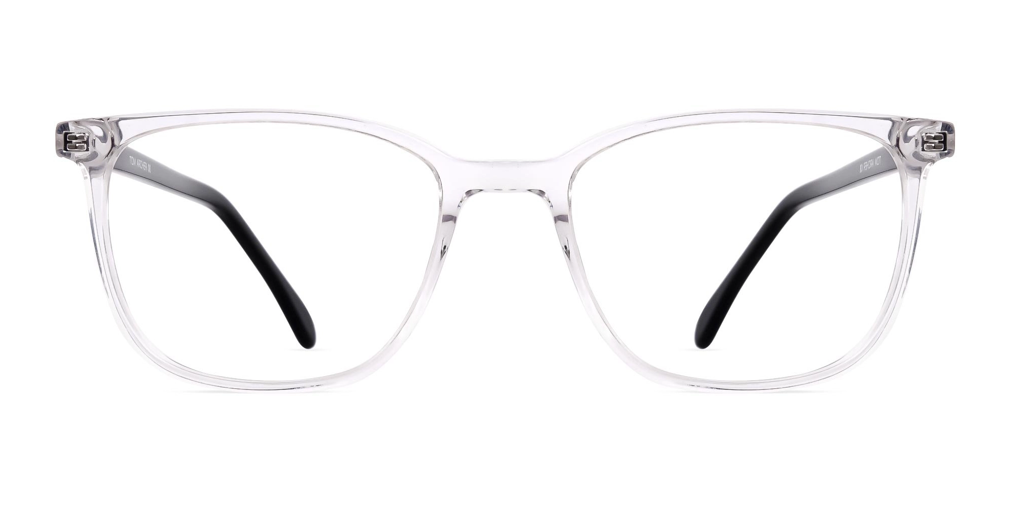 Crystal Clear Rectangular Glasses Frames