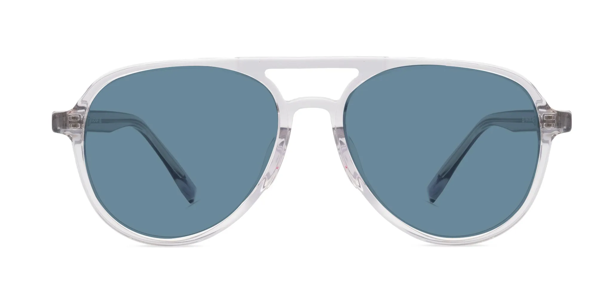 Pilot Sunglasses With Blue Tint-2