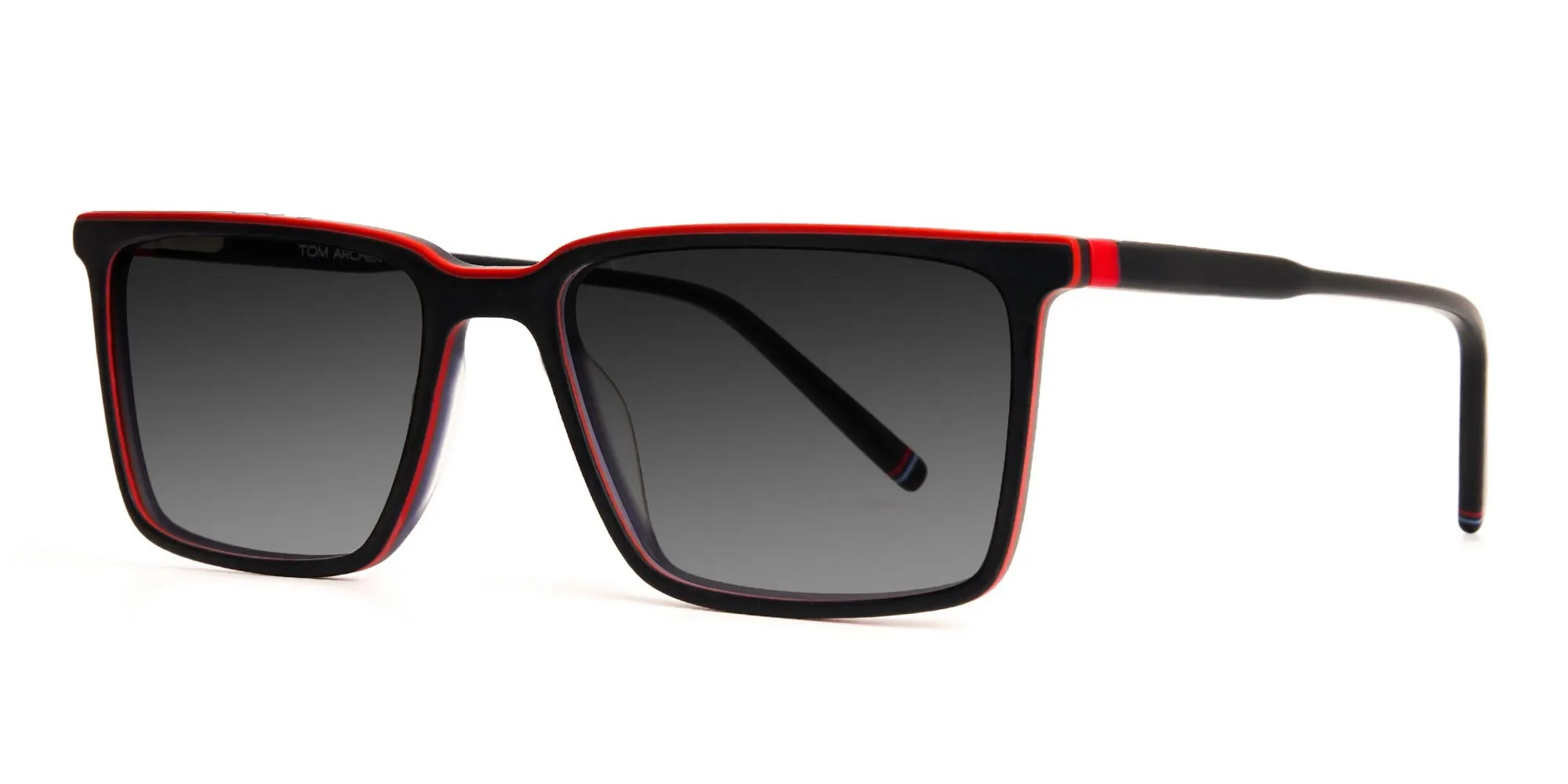 Black Rectangle Sunglasses-2