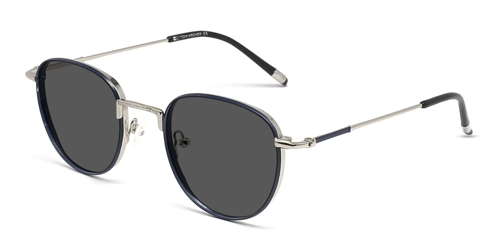 Round Metal Sunglasses-1